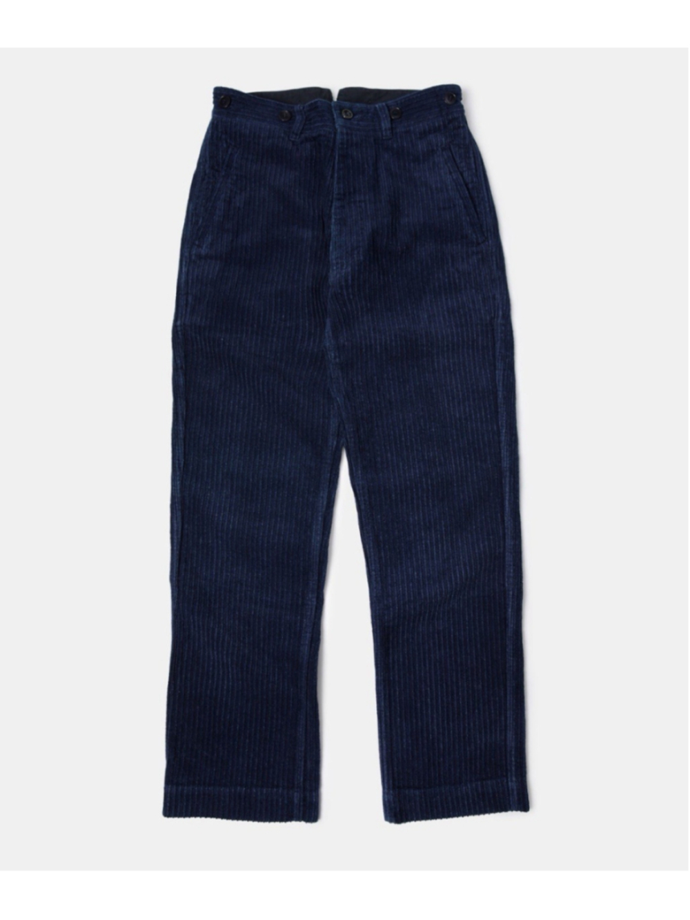 1920s Indigo Corduroy Work Pants Annual Ring M - Picture 3 of 9